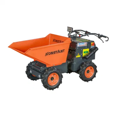Carrello a punta di mini-caricatrice elettrica da giardino con barra di alimentazione a paraurti Mini trasportatore