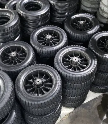  Ruota anteriore semipneumatica da 7,5X1,75 pollici per tosaerba