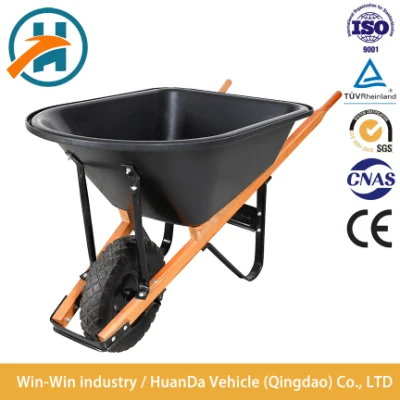  Porcellana fabbrica buona qualità acciaio inox Giardino elettrico Wheelbarrow con Manico in legno