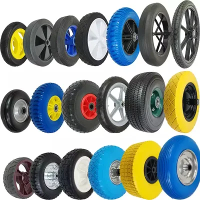  Ruota da 10 pollici 3.00-4 PU espanso riempito per carrello da magazzino senza Foratura con carrello antiperforazione con cuscinetto a rulli