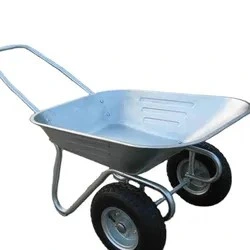 Vendita a caldo ruote doppie 65L in metallo Wb6211 uso giardino