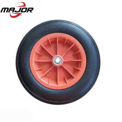Ruote in PU espanso senza superficie piana per carrelli e ruote Barrow 3.50-8 ruota con ingrassatore