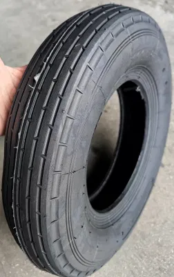 Gommata gommata con motivo a costola da 4.00-8 16 pollici di alta qualità Ruota del veicolo a mano con pneumatici