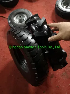Carrello a mano gommapiuma PU gommata PU gommata libera a ruota libera