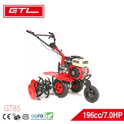  6 Lame utensili da giardino utensili da coltivazione Mini Tillers a benzina per agricoltura (GT85)