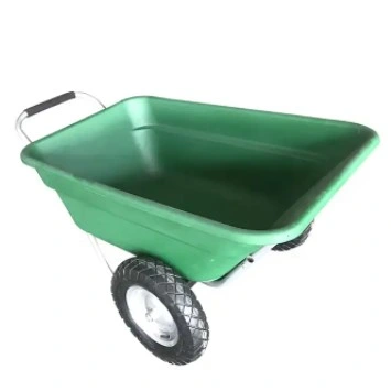 Carrata/carriola con ruote da giardino grande 180L e vassoio in plastica Wb3087 (wb3600)