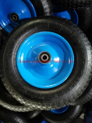  3.50-8 ruota a carrata con bordo saldato in metallo e cuscinetto grande