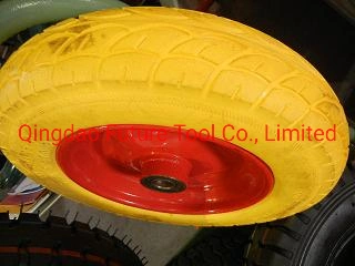  Ruote in schiuma PU piatte piene standard europeo 4.00-8