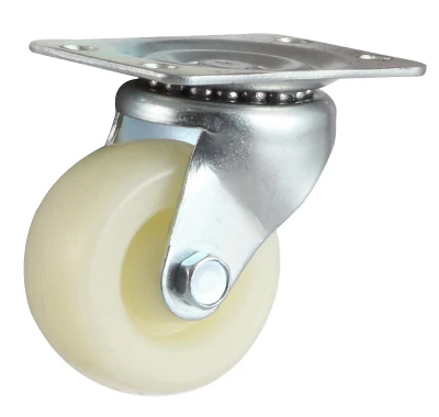 Ruote orientabili con freno a carrone leggero, ruote con ruote in tessuto adiposo bianco, Universal Ruote orientabili