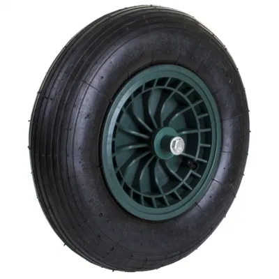 Ruota in gomma pneumatica assale in acciaio 4.80/4.00-8 per carrello a ruote