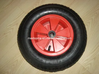 4.80/4.00-8 ruota in gomma pneumatica con bordo in plastica