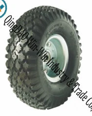  Ruota pneumatica in gomma per ruote per carrelli a sacco (10&quot;X4.10/3.50-4)