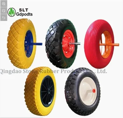 Ruote in lega di alluminio 24X2.125 mozzo ruota ruote in PU espanso Cerchio a razze ruote carrello attrezzi