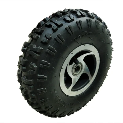 Ruota anteriore con sedia a rotelle in gomma pneumatica 260X85 con cuscinetto sede chiavetta per Skateboard