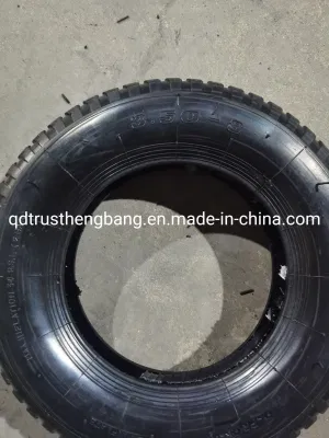  Ruote in gomma per impieghi pesanti utilizzate per lo scarico da giardino con carriola a ruote Carrello 3.50-8