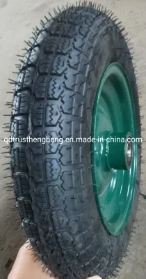 Ruota portagomma gommata da 3.25 pollici con cerchione in metallo da 3.00-8/13 in fabbrica in Cina