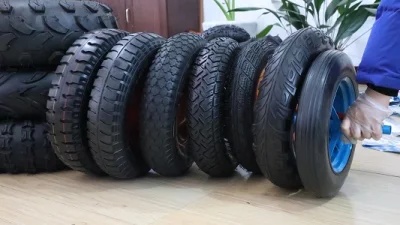 Pneumatici gonfiabili 4.00-8 ruote in gomma pneumatica adatte per camion da giardino Carrelli