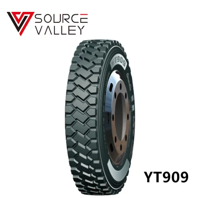 Importazione all&prime;ingrosso di pneumatici cinesi Yth1 con certificazione GCC DOT ECE 13r22.5 pneumatici per camion Durun tutte le misure gomma senza tubo per impieghi pesanti Pneumatici per rimorchi misti TBR