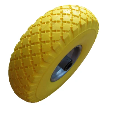 Ruota per carriola ruota libera piatta ruote in gomma PU gommata piccola 260X85 per le vendite all&prime;ingrosso