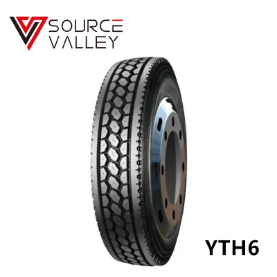Importazione all&prime;ingrosso di pneumatici cinesi Yth1 con certificazione GCC DOT ECE 13r22.5 pneumatici per camion Durun tutte le misure gomma senza tubo per impieghi pesanti Pneumatici per rimorchi misti TBR