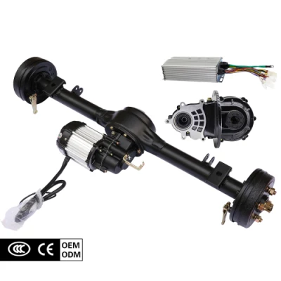  Triciclo elettrico di fabbrica 1000W 1200W differenziale 1500wcon scatola ingranaggi del motore Kit assale posteriore