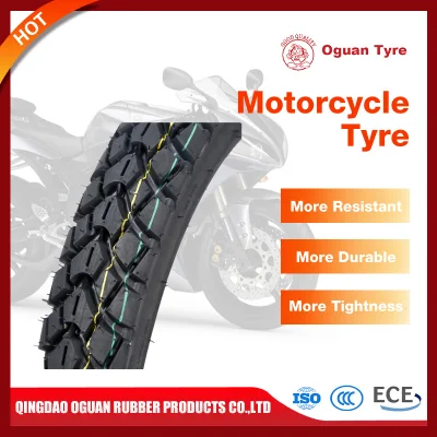 ISO9001 fabbrica fabbricazione di gomma naturale Bajaj MRF CST Ceat Pattern Pneumatico senza tubo per motociclette