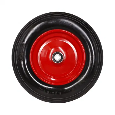 Gomma piena per impieghi pesanti poliuretano espanso poliuretano espanso PU espanso libero piatto Ruote carriola 3.50-8 4.10/3.50-8