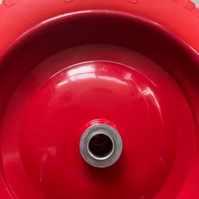 Ruota per carriola da 13 pollici con gomma in PU espanso senza superficie 3.25-8 Ruota piena in sacchetto di polietilene