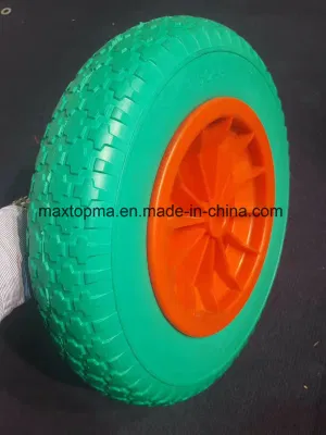  Ruota per Barrow con ruota in PU espanso senza superficie piana