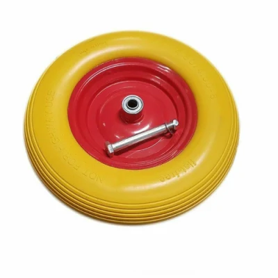 Ruota in PU espanso per carrello a carrana