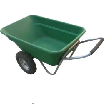 Carrata/carriola con ruote da giardino grande 180L e vassoio in plastica Wb3087 (wb3600)