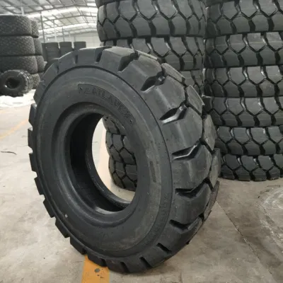 6.50-10 6.00-9 Gruppo ruota in gomma piena per carrello a sacco Pneumatico senza tubo pieno per carrelli elevatori a carriola