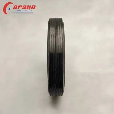 Ruote Carsun 250mm per impieghi pesanti 10 pollici in gomma piena nera Ruote