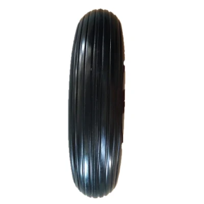 Ruote in PU espanso senza superficie piana per carrelli e ruote Barrow 3.50-8 ruota con ingrassatore