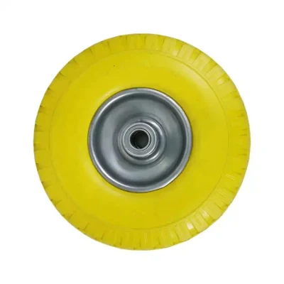 Ruota in PU espanso 4.00-8/4.00-10 con cerchio in acciaio 400-8 400-10 Pneumatico per Barrow