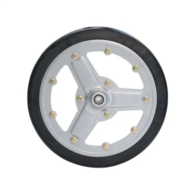  Piantatrice gommata semi-pneumatica con cerchione in acciaio da 12 pollici per applicazioni agricole 310X80 mm Ruota di pressione della macchina per semina