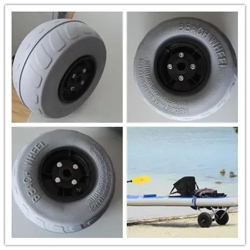 Wide Fat Pneumatic Tyre Inflatable Beach Cart 12 Inch Balloon Wheels for Beach Cart