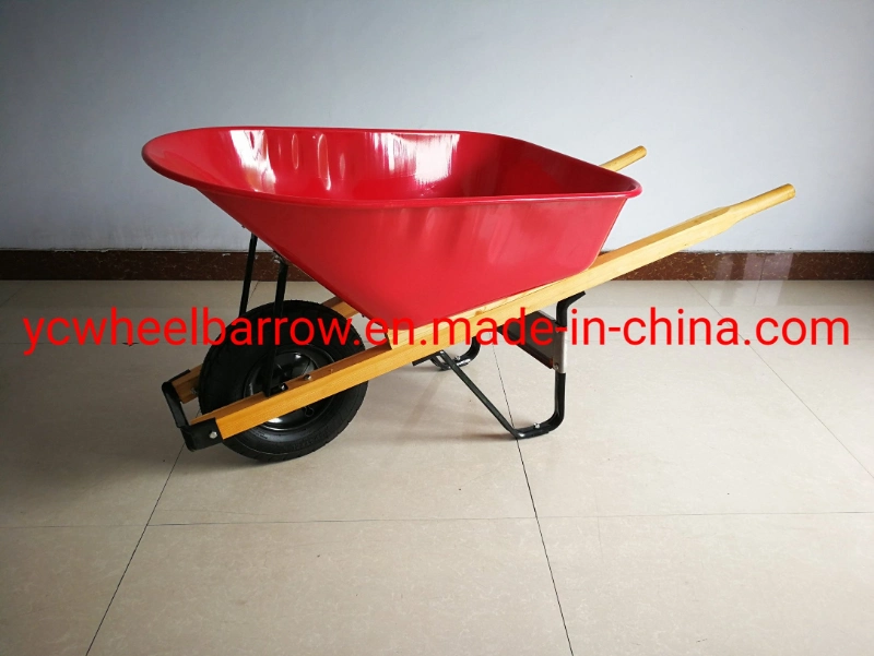 Wheelbarrow Specifications Standard Factory Price Construction Garden Plastic Wheelbarrow