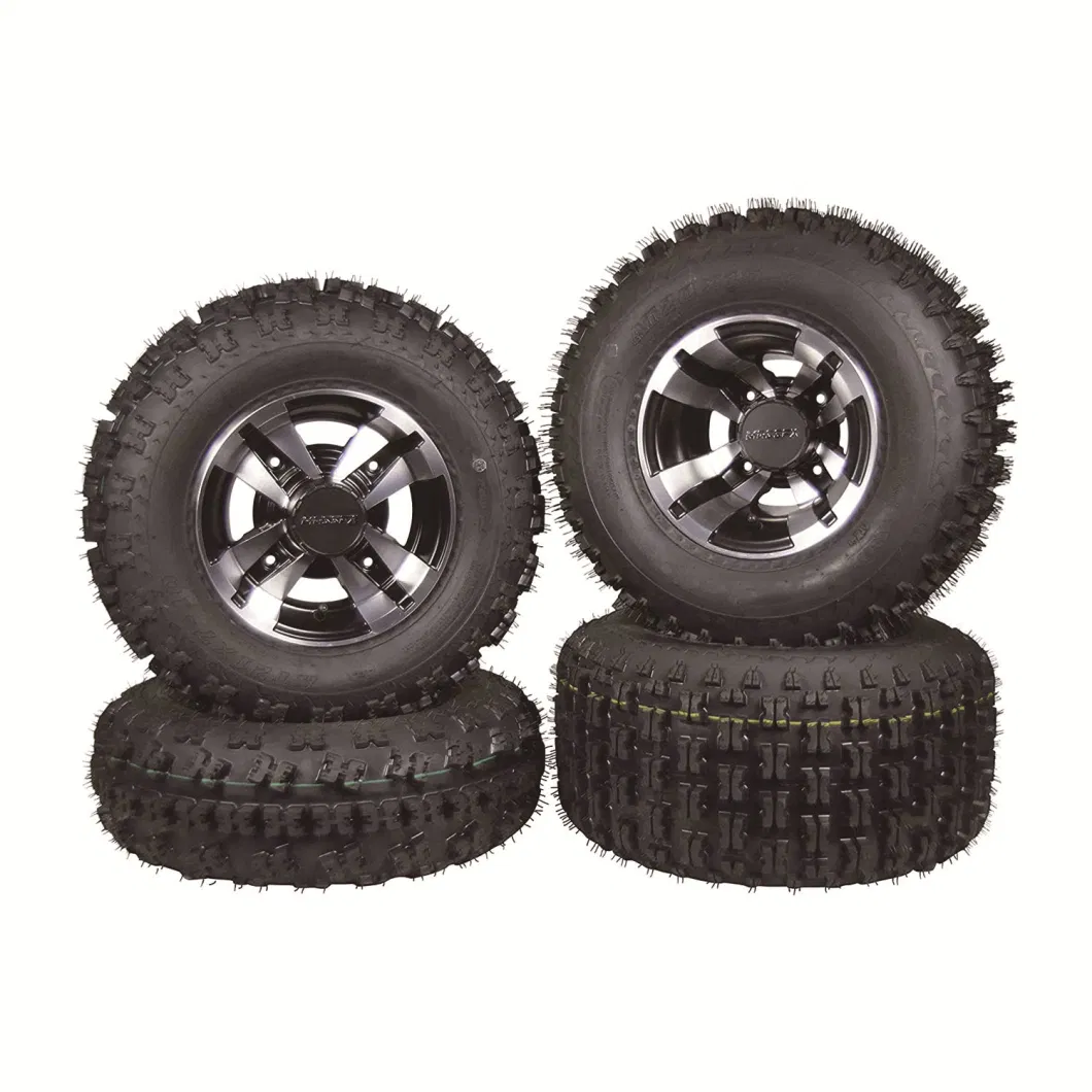 ATV Tire, Sand Beach Quad Tyre, Offroad Side-by-Side(Sxs) Tires, UTV/Muv Tyres 25X10.00-12(250/65-12) 25X10.5-12 25*11-12(260/65-12) with Aluminum/Steel Wheel