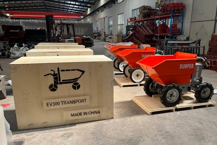 China Manufacturer Electric Power Battery Folding Steel Concrete Block Wheel Dumper Wheelbarrows Prices Brazil Russia Libya Fiji