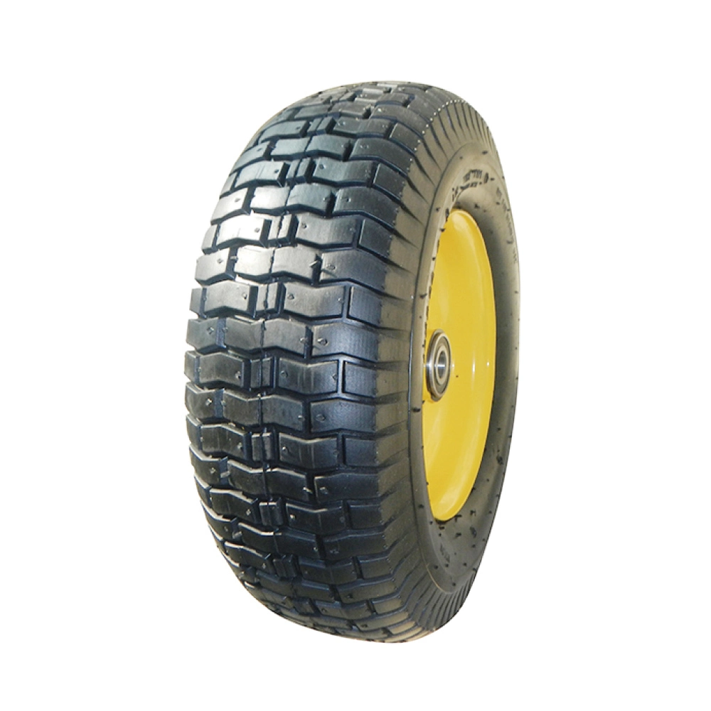 16 Inch 16X5.00-8 Pneumatic Inflatable Rubber Tire Wheel for Hand Truck Trolley Lawn Mower Spreader Trolley Stroller