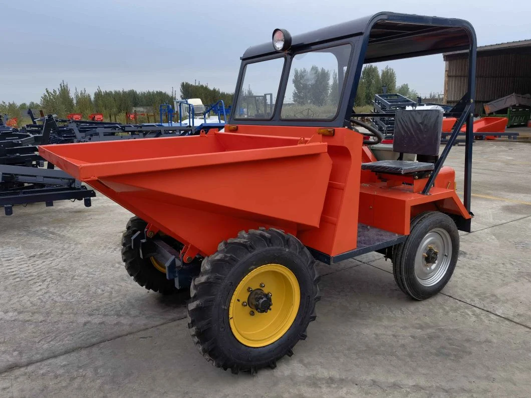 Chinese High Quality Garden 1 Ton Site Dumper Truck Wheel Barrow Nice Motor for Sale