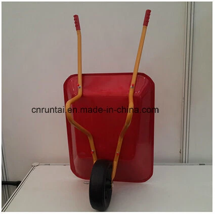 Small Children Wheelbarrow with Metal Tray (Wb0100)