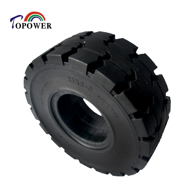 21X8-9 Forklift Cushion Solid Tire Airless Tire OTR Tire