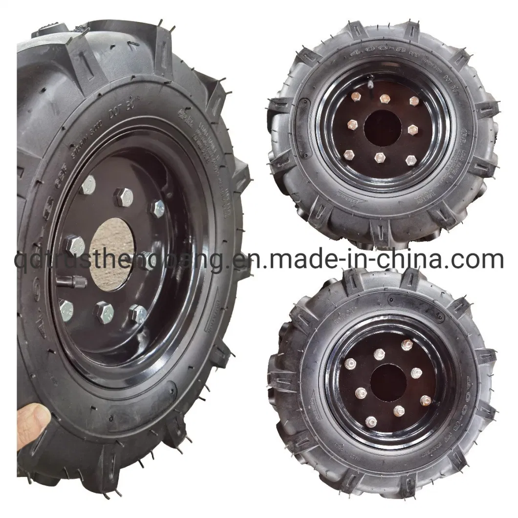 Agricultural Tractor Mini-Tiller Solid Tyre with Rim 3.50-4 3.50-5 3.50-6 4.00-7 4.00-8 4.00-10