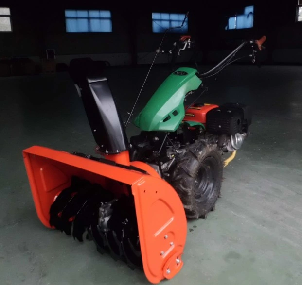 Gasoline Engine 6.5HP Walking Tractor with Snow Blower