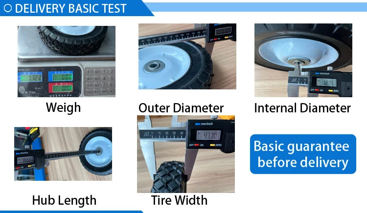 8&quot; Wheel with solid Tire 8*1.75 Solid Rubber Wheel