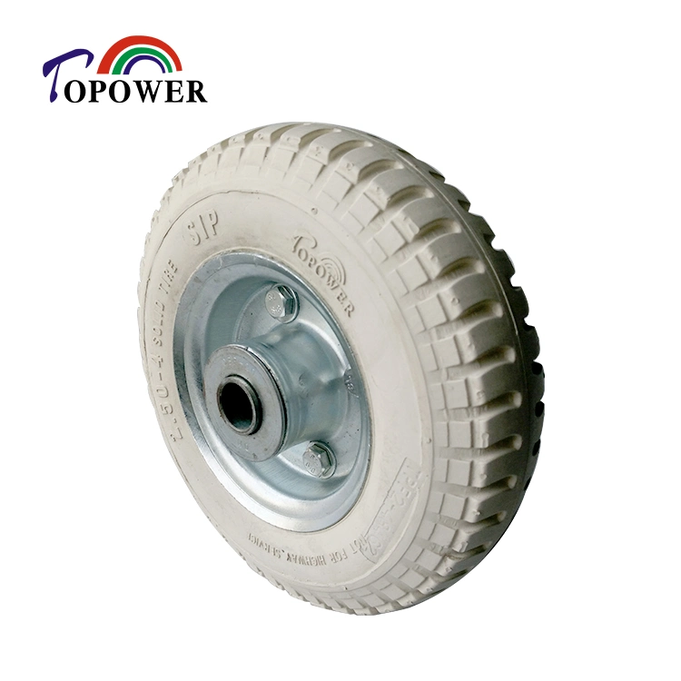 Small Trolley Tyre 2.50-4 Hand Truck Solid Rubber Tire Cart Port Trailer Tyre