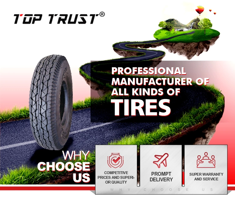 Low Price China Professional Manufacturer Top Trust Brand with Natural Rubber Three Wheeler Tricycle Tyre, Wheel Barrow Tyre Sh-618 4.00-8-6pr Agricultural Tyre