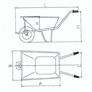 Qingdao Manufacturer Low Price Single Wheel Barrow Wb3800